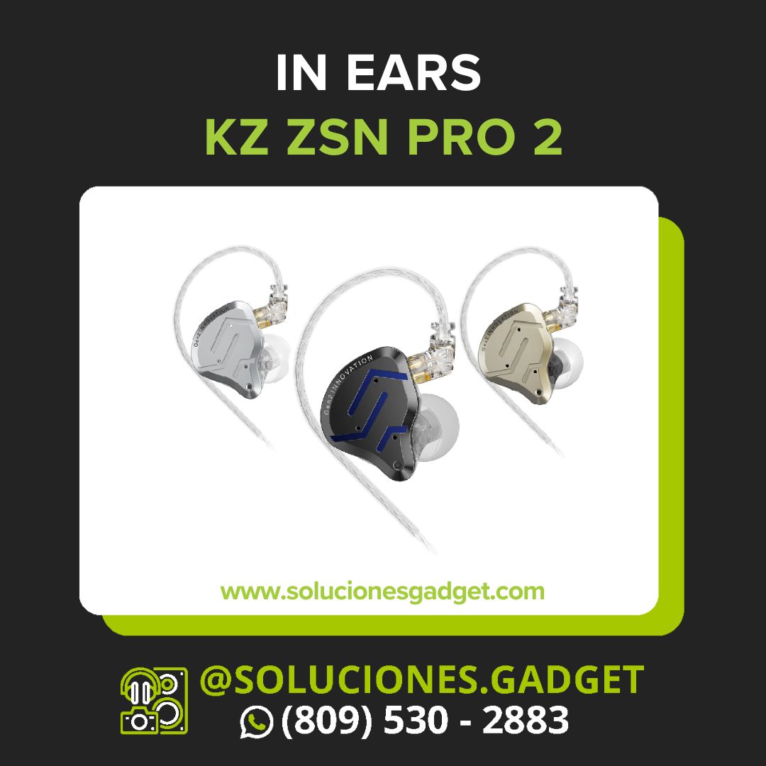 KZ ZSN Pro 2 — In-Ear Monitor Híbrido 1DD+1BA Segunda Generación
