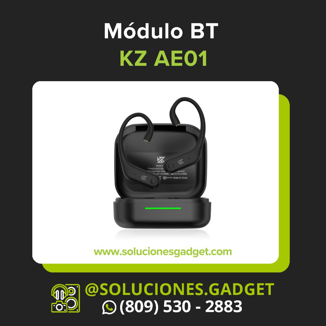 KZ AE01 — Módulo Bluetooth 5.4 con Micrófono Dual ENC para In-Ears 2-Pin