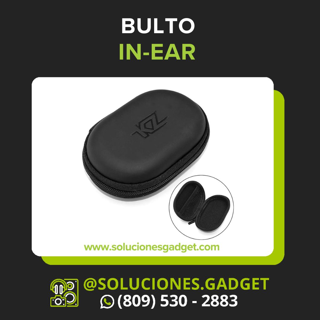 KZ Soft Case — Estuche de Transporte para In-Ears y Accesorios